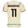 AC Milan Zlatan Ibrahimovic 11 Borte 2021-22 - Herre Fotballdrakt
